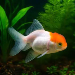 단정 금붕어 2마리