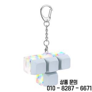 4버튼 발광 기계식 키보드 피젯 키체인 DIY 키캡 ADHD 감각 장난감 성인 및 14세 이상용