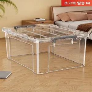 투명 리빙박스 대형 플라스틱 투명리빙박스대형 틈새 폴딩 폴딩박스 캠핑박스 오픈형 정리