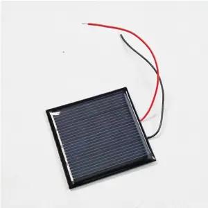 110mA 2V 태양전지판(선타입)/4.5cm 정사각 쏠라쎌 태양열 전지패널 전선포함