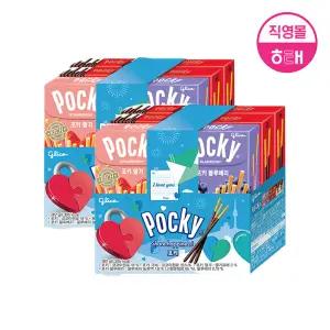 해태 2025 포키 기획 6팩 X 2개 (초코 4, 극세 4, 딸기 2, 블루베리 2)