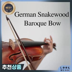 LOOK 고급 독일 바로크 활 뱀나무 라운드 몽골어 블랙/화이트 말털 균형 잡힌 4/4 바이올린 비올라 첼로
