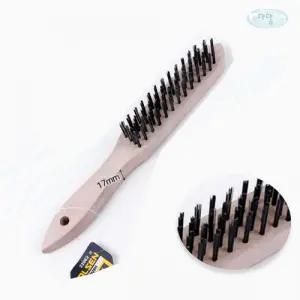 태즈컴퍼니 툴쎈 고급 강선브러쉬4줄 틈새청소 녹제거