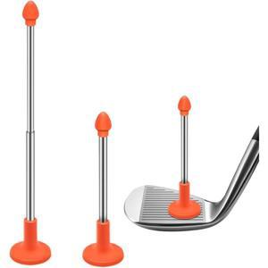 골프 웨지 ZPUJIU 정렬 조절 표시기 스윙 막대기 보조 1개입 확인 오렌지 자성 클럽 방향 각도 도구