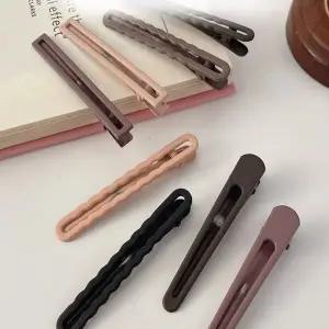 여성 3타입 깔끔한 헤어정리 브라운톤 헤어핀 세트