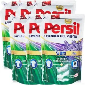 퍼실 파워젤 딥클린 라벤더 일반용 리필 1.8L 6개