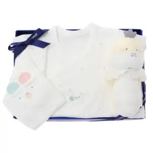 [갤러리아] (압소바뱀띠,말띠출산조카신생아배내옷)싹싹뱀부배냇슈트+하임딸랑이세트(A2C-10112S)