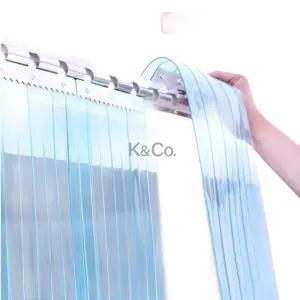 냉동고 에어컨 비닐 커튼 바람막이 투명 방풍막 창문 차단막 외풍 투명평면화이트1.2mm두께