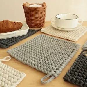 테이블 컵받침 와플 티코스터 홈파티 리빙데코