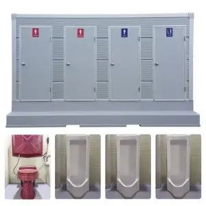 포세식화장실 박스형 양변기1개 소변기3개 EAB-4