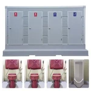 포세식화장실 박스형 양변기3개 소변기1개 EAB-4