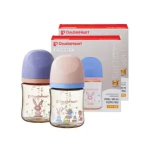 더블하트 신생아 젖병 트윈팩 선물 세트 160ml 2개