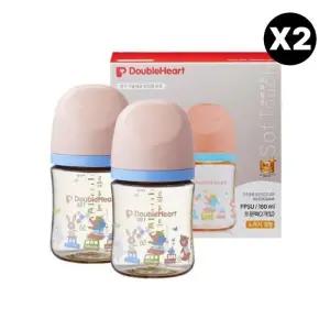 더블하트 신생아 젖병 캐릭터 트윈팩 160ml 애니멀