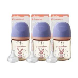 더블하트 분유 젖병 신생아 아기 젖꼭지 S 놀러올래빗