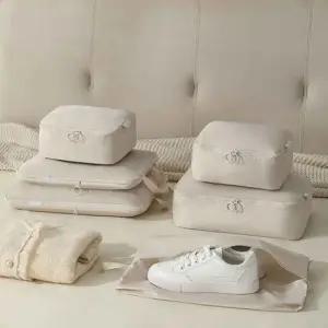 깔끔한 여행용 압축 파우치 캐리어 정리백 6종 세트