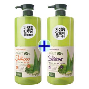 메이드인네이처 오가니아 알로에베라 샴푸 : 린스 : 바디클렌저 1500g 2개 ON free