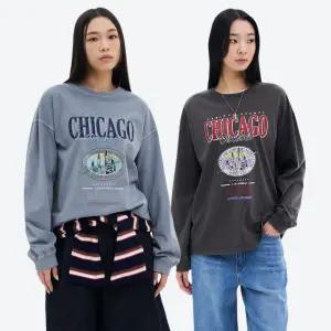 [에잇세컨즈] 가먼트다잉 그래픽 긴소매 티셔츠 (355241LY1) (2종)