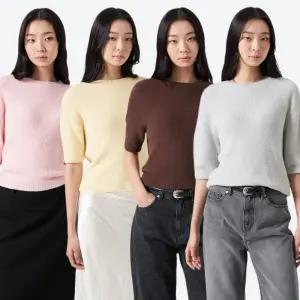 [에잇세컨즈] 헤어리 반소매 풀오버 (324951LY1) (4종)