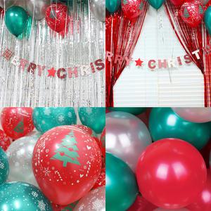 국산 크리스마스 풍선 2종 산타 성탄절 인쇄풍선 파티 장식