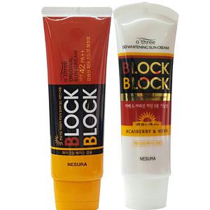 네슈라 오뜨리 블록앤블록 오리지널/화이트닝선크림 2개