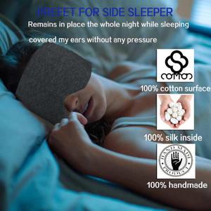 (재고소진) 굿즈셀링 소프트터치 코튼 암막 수면안대 불면증  숙면 와이드안대 찍찍이 실크