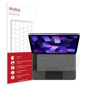 스코코 아이패드에어 5세대 10.9 매직키보드 슬림 TPU 키스킨 키보드 덮개 커버 + 트랙패드 필름