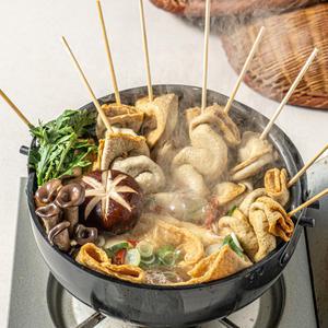 [간식어장]포장마차 꼬치어묵탕 미도어묵꼬치10개 특제분말 우동사리