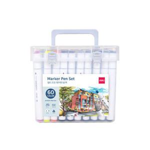 델리 삼각 트윈 마카펜 세트 60색