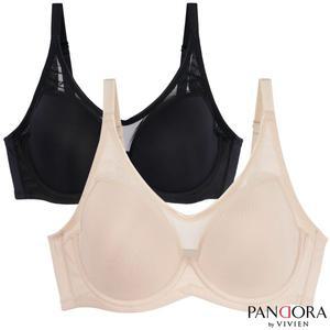 [비비안 판도라]판도라by비비안 시스루 풀컵 빅사이즈브라 CDE컵 pbr7084n