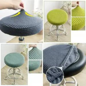 사무용 사무실 원형 둥근 의자 커버 식탁 스툴 방석 시트 커버 천갈이 리폼 덮개 의자캡 27종 1P