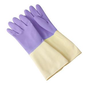 명진 투컬러 투톤 고무장갑 DO 라텍스 설거지 주방 식품 김장 위생 장갑