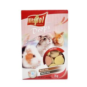 비타폴 햄스터 멀티 믹스 드롭스 75g 햄스터 토끼 기니피그 간식 먹이 사료 zvp-1037