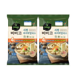 [소비기한 임박] CJ 비비고 시원바지락칼국수, 642g, 2개