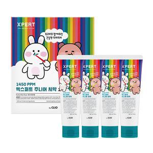 엑스퍼트 고불소 주니어치약 후르츠민트향 100g, 4개입, 1개