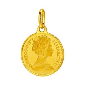 갤러리아 여자 순금 펜던트 엘리자베스 코인 24K 3.75g 팬던트