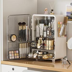 먼지차단 대용량 투명 화장품정리함 아크릴 립스틱 브러쉬 보관함