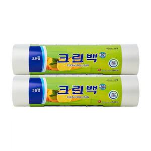 크린랩 위생 비닐 롤백 특대형 35cmx45cm 500매 2개 (총1000매)