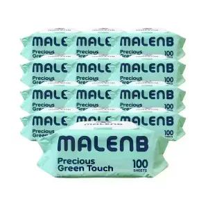 마렌비 물티슈 프리셔스 그린터치 100매 20팩 55평량 고평량 엠보싱