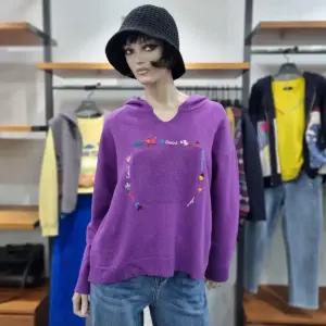 베네통/애플아울렛/모100% 여우 자수 후드 니트/BAKP71361