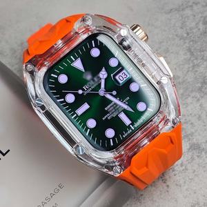 [아우라커넥션]애플워치 애차드밀 일체형 케이스 스트랩 40 41 44 45 49MM 울트라 호환