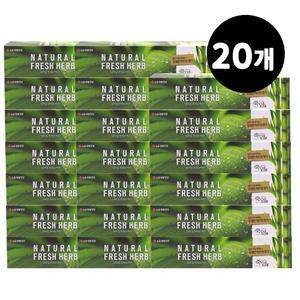 LG 죽염 네츄럴 프레쉬 허브치약 대용량 160gX20개 / 구취제거
