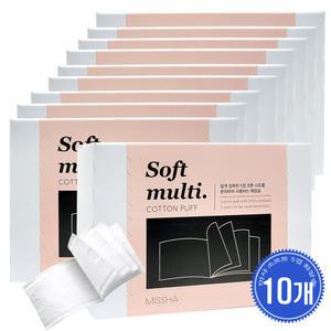 미샤 소프트 5겹 화장솜 80매  10개