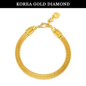 [한국금다이아몬드] 순금 24k 팔찌 여자 금 맵시 뱀 체인 18.75g