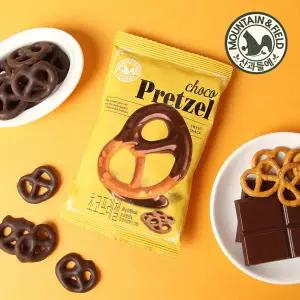 [산과들에] 초코프레첼 30봉 (초콜릿 프레즐과자 간식)