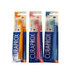 큐라덴 큐라프록스 키즈 울트라 소프트 어린이 부드러운 초미세모 칫솔 3개입