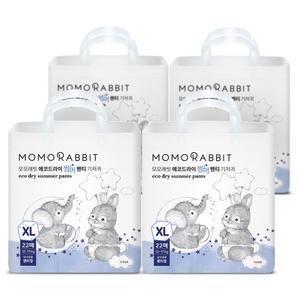 모모래빗 에코드라이 육아템 일회용 썸머 팬티 기저귀 아동용 88매 특대형(XL)