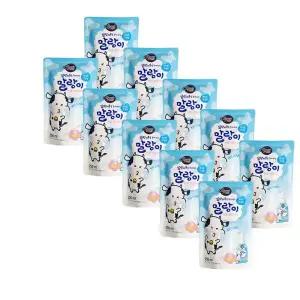 애경 샤워메이트 말랑카우를 좋아하는 말랑이 버블 핸드워시 우유향 리필 250ml x10개