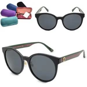 [당일발송] 구찌 그레이 라운드 여성용 선글라스 GG0416SK 002