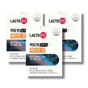 락토핏 솔루션 2 예민한 장 450mg 30캡슐 3박스 /wb
