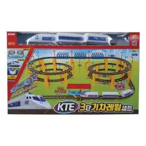KTE 3단 기차 레일 세트 어린이 장난감 완구 놀이 자동차장난감 자동차피규어 자동차모형 자동차장난감완구